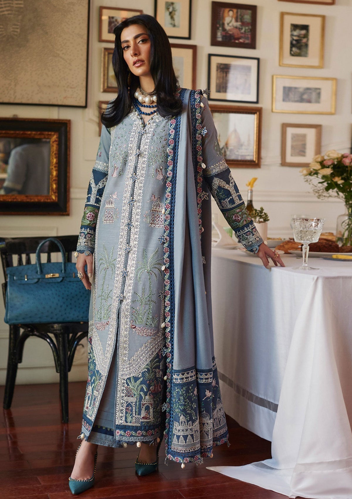 Winter Collection - Elan - Unstitched - D#05 (Larmina) available at Saleem Fabrics Traditions