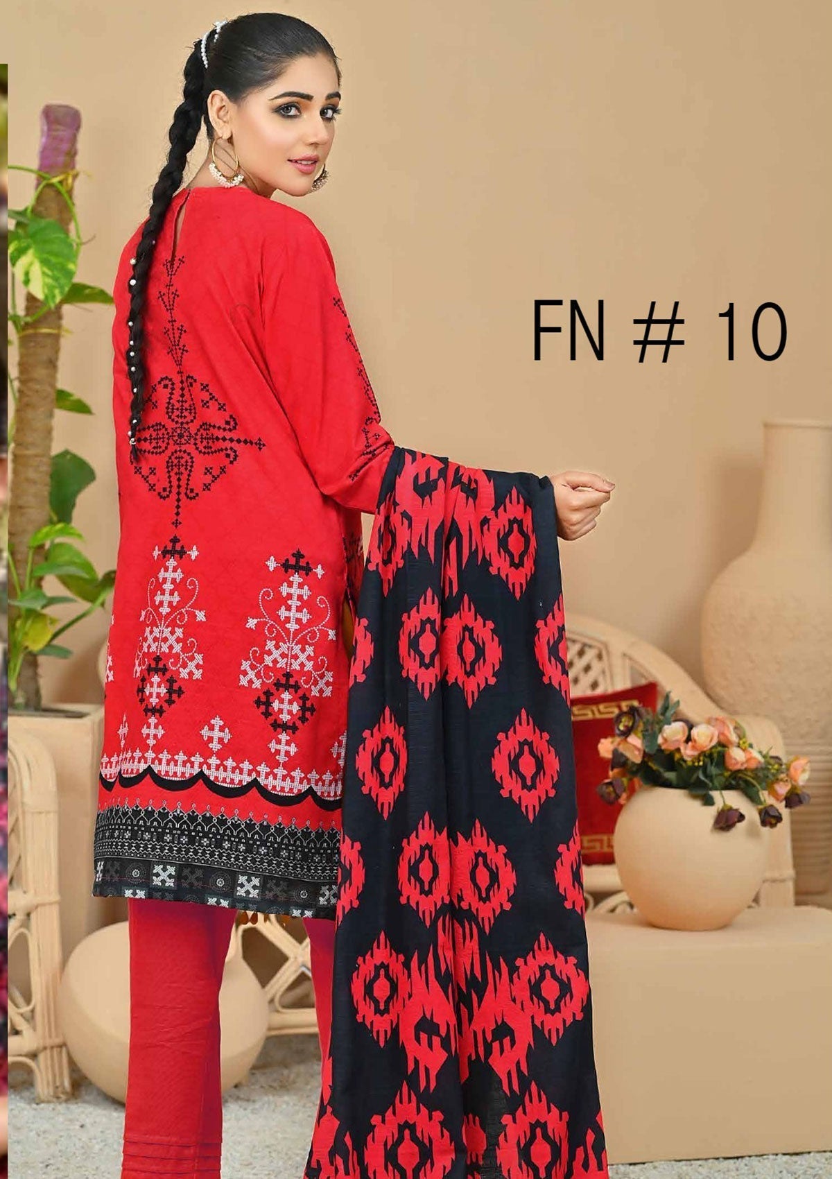 Winter Collection - Fiza Noor - Zarminay - Khaddar - FN#12 available at Saleem Fabrics Traditions