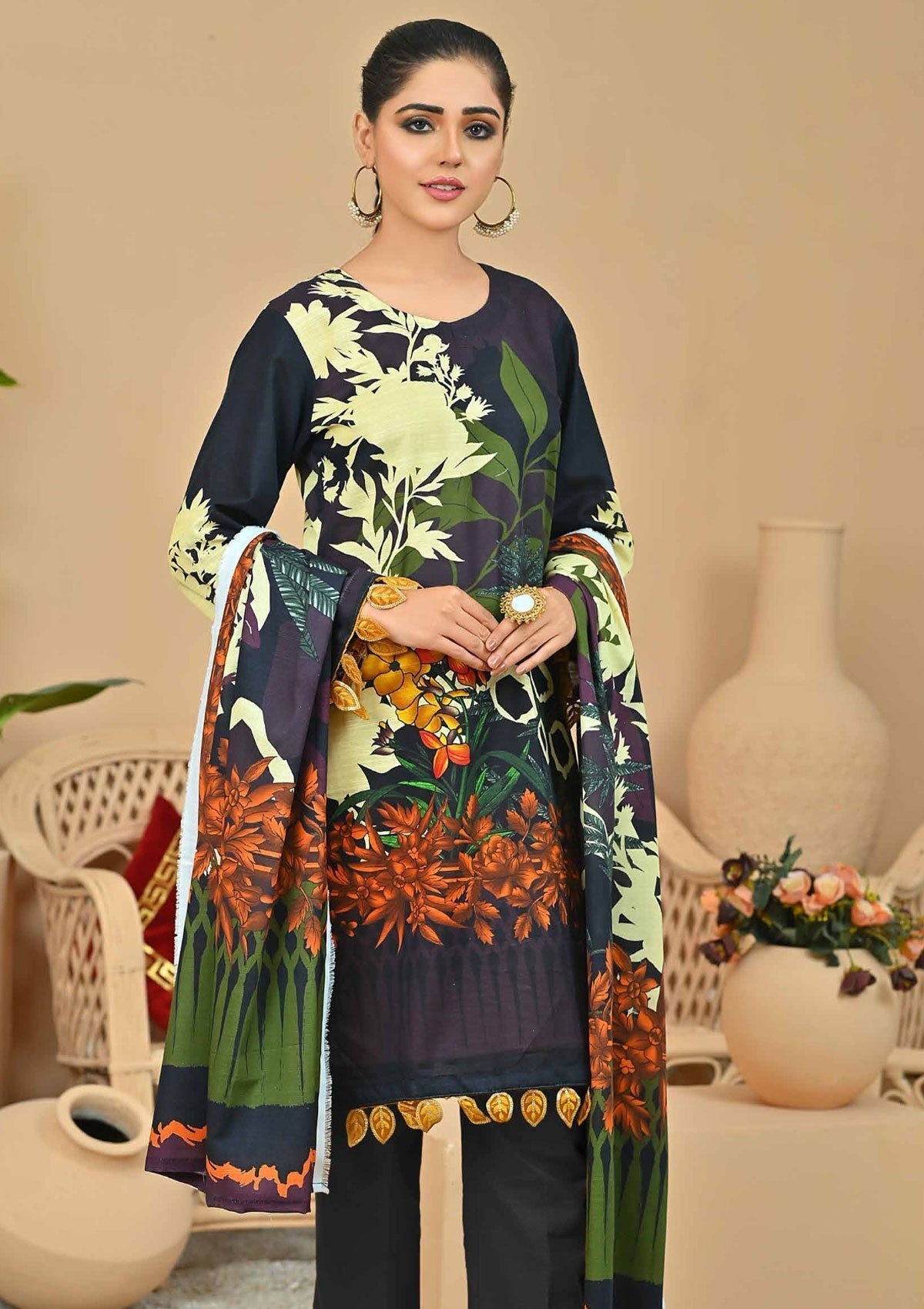 Winter Collection - Fiza Noor - Zarminay - Khaddar - FN#14 available at Saleem Fabrics Traditions