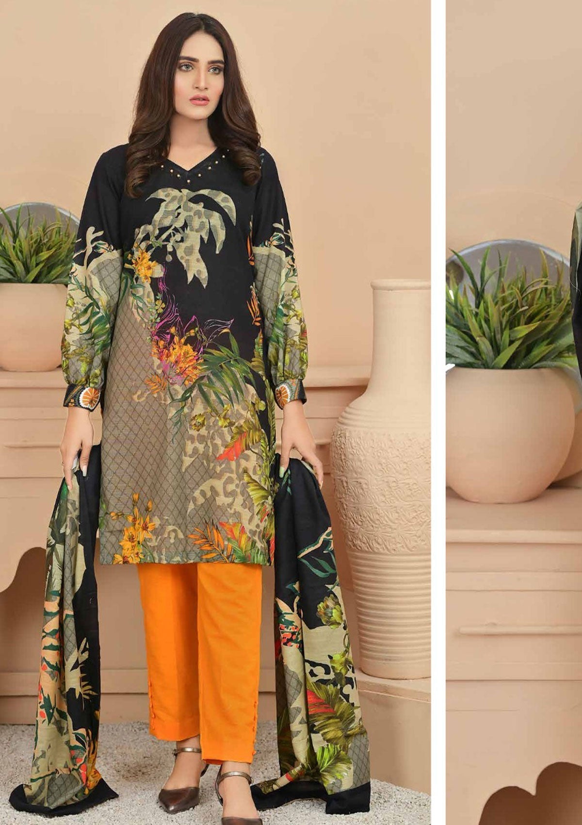 Winter Collection - Fiza Noor - Zarminay - Khaddar - FN#24 available at Saleem Fabrics Traditions