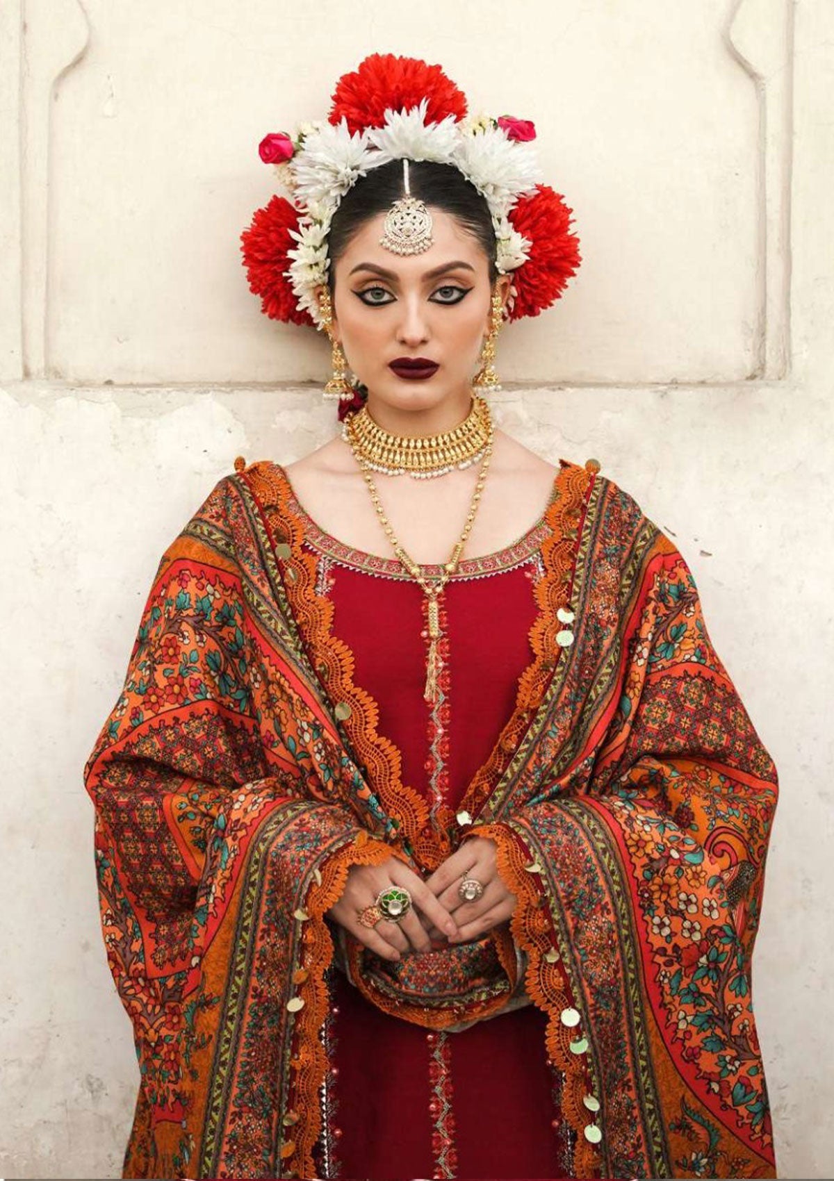 Winter Collection - Hussain Rehar - Phoolan  Devi - Laleh available at Saleem Fabrics Traditions
