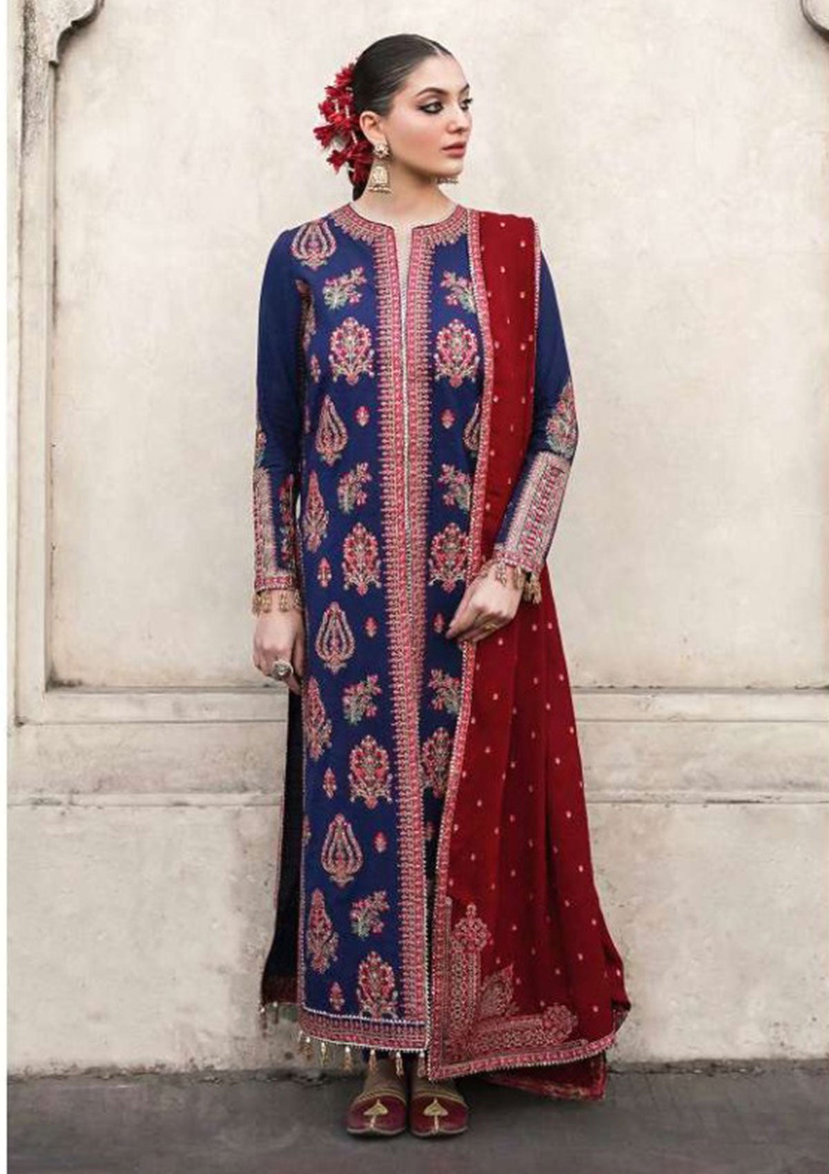 Winter Collection - Hussain Rehar - Phoolan  Devi - Parul available at Saleem Fabrics Traditions