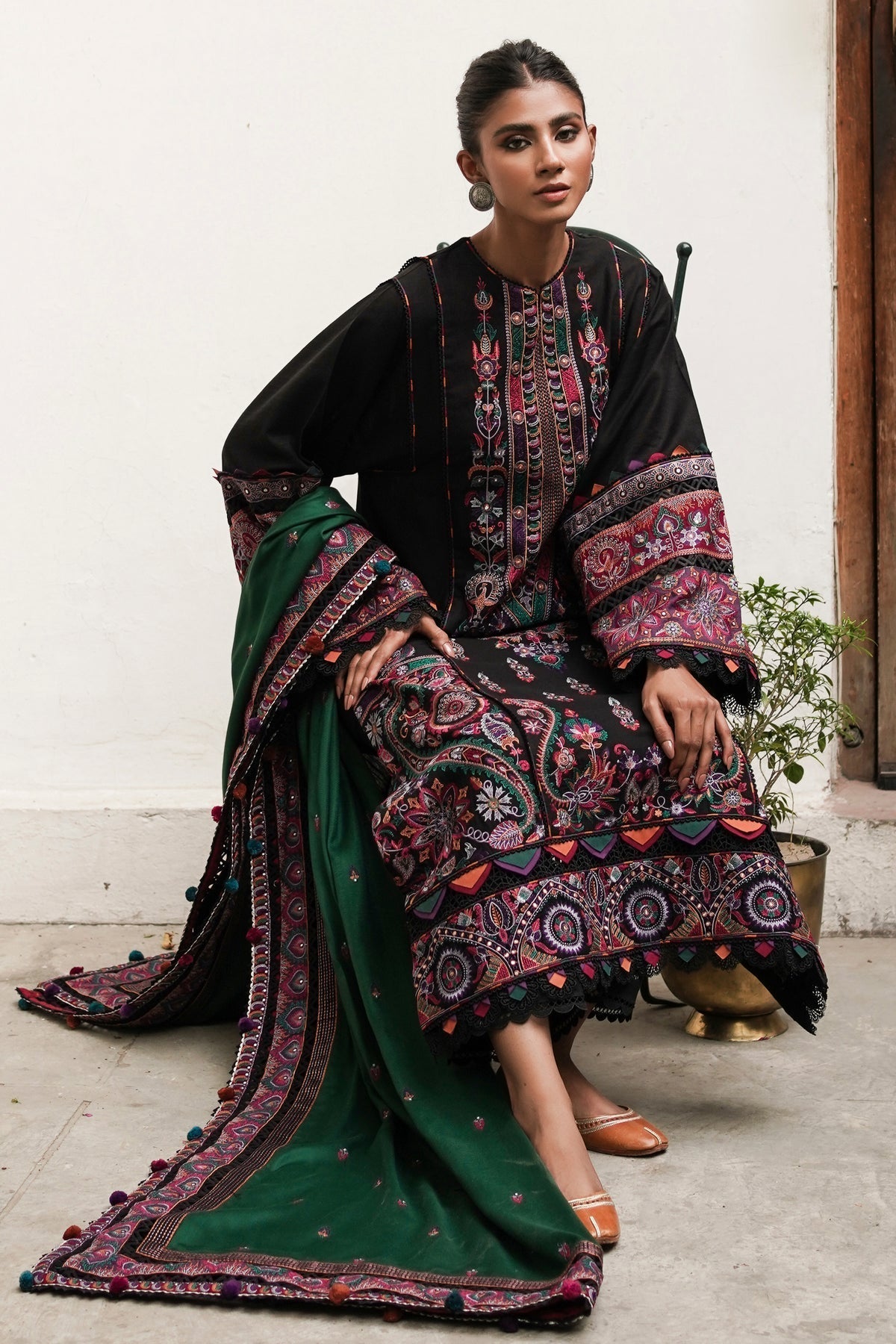 Winter Collection - Jazmin - Shahtoosh Luxury - D#02 (AAFAQ) available at Saleem Fabrics Traditions