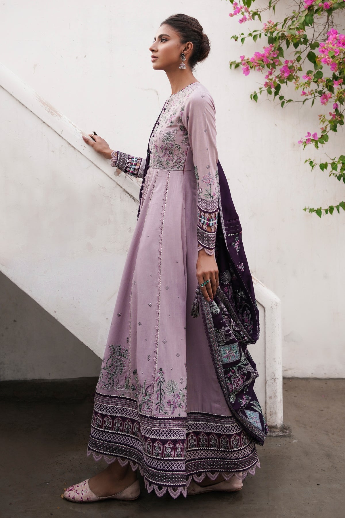 Winter Collection - Jazmin - Shahtoosh Luxury - D#05 (QASR) available at Saleem Fabrics Traditions