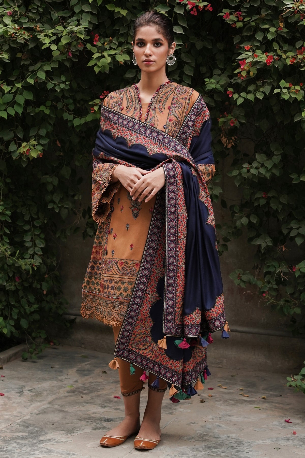 Winter Collection - Jazmin - Shahtoosh Luxury - D#06 (ZEEST) available at Saleem Fabrics Traditions