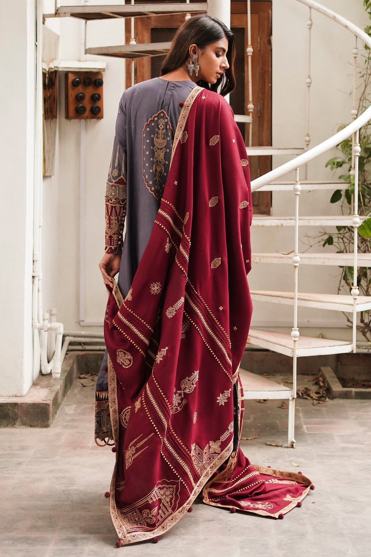 Winter Collection - Jazmin - Shahtoosh Luxury - D#10 (NAZMIL) available at Saleem Fabrics Traditions