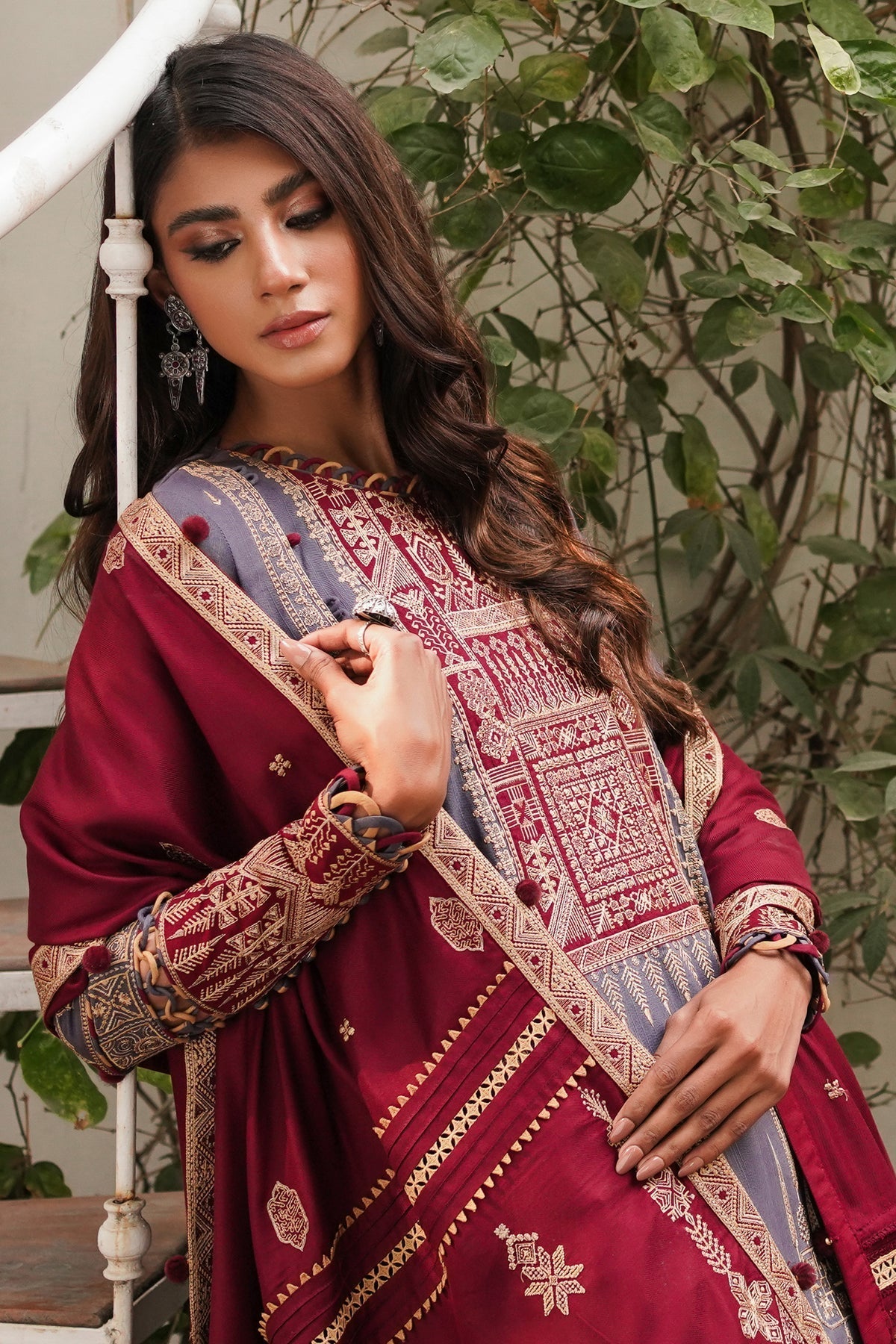 Winter Collection - Jazmin - Shahtoosh Luxury - D#10 (NAZMIL) available at Saleem Fabrics Traditions