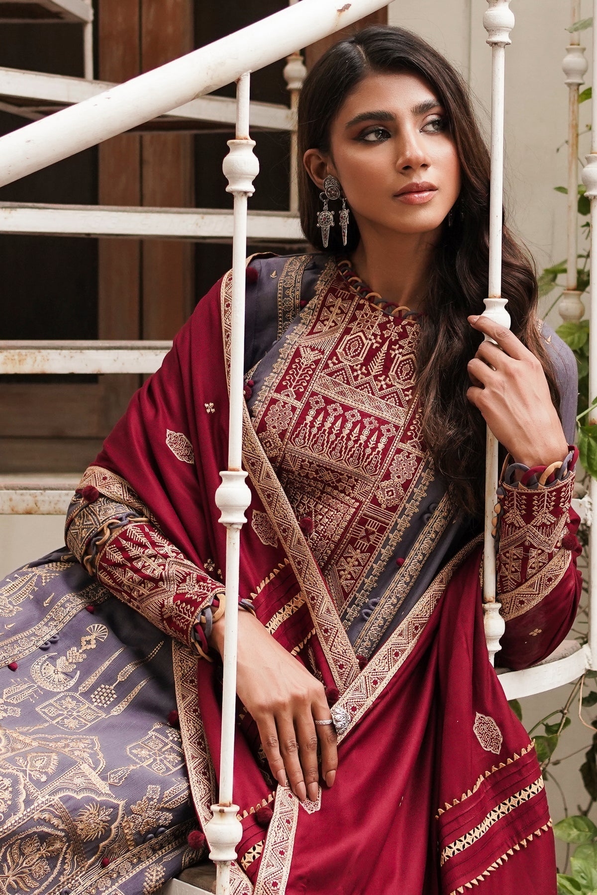 Winter Collection - Jazmin - Shahtoosh Luxury - D#10 (NAZMIL) available at Saleem Fabrics Traditions