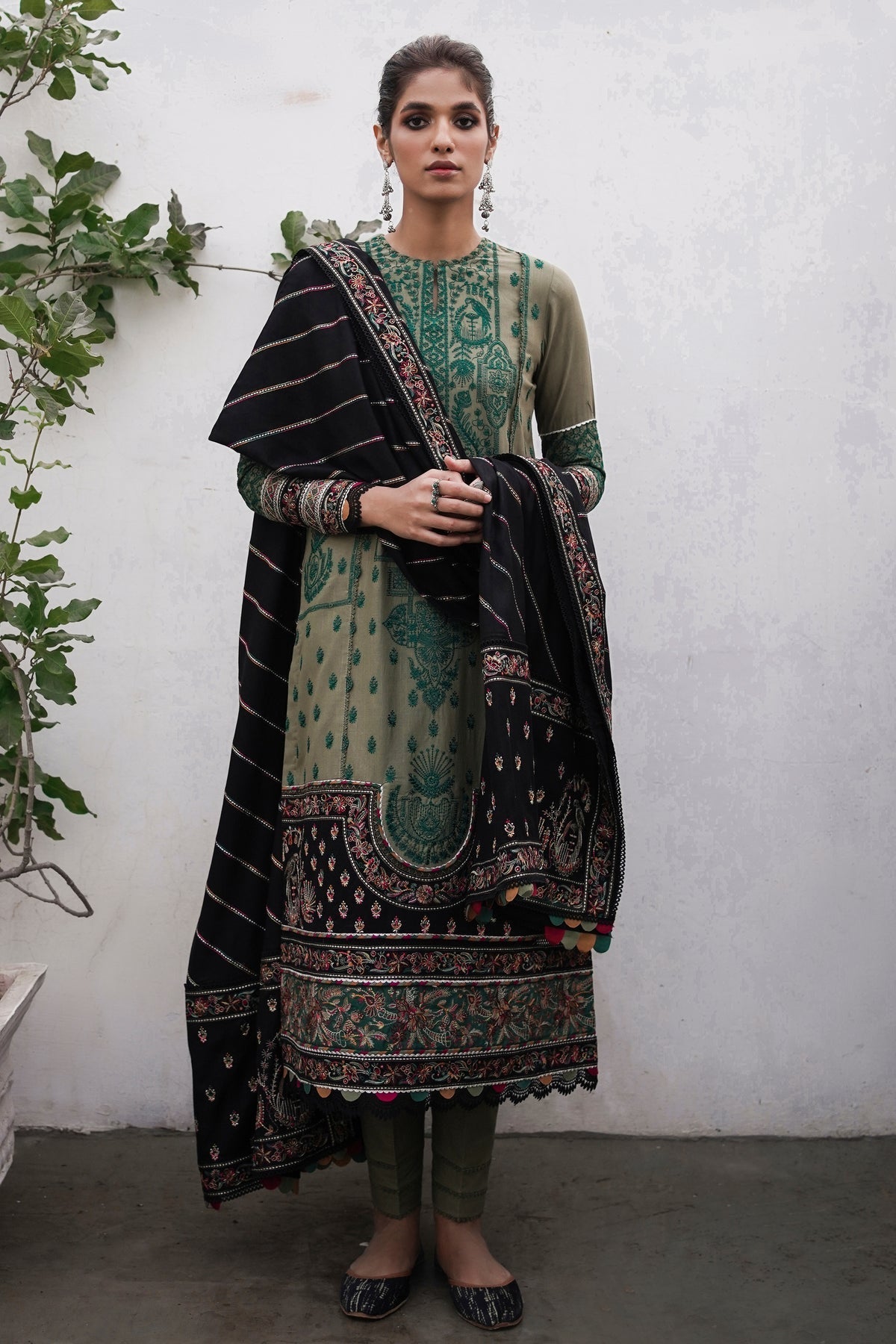 Winter Collection - Jazmin - Shahtoosh Luxury - D#12 (RAINA) available at Saleem Fabrics Traditions