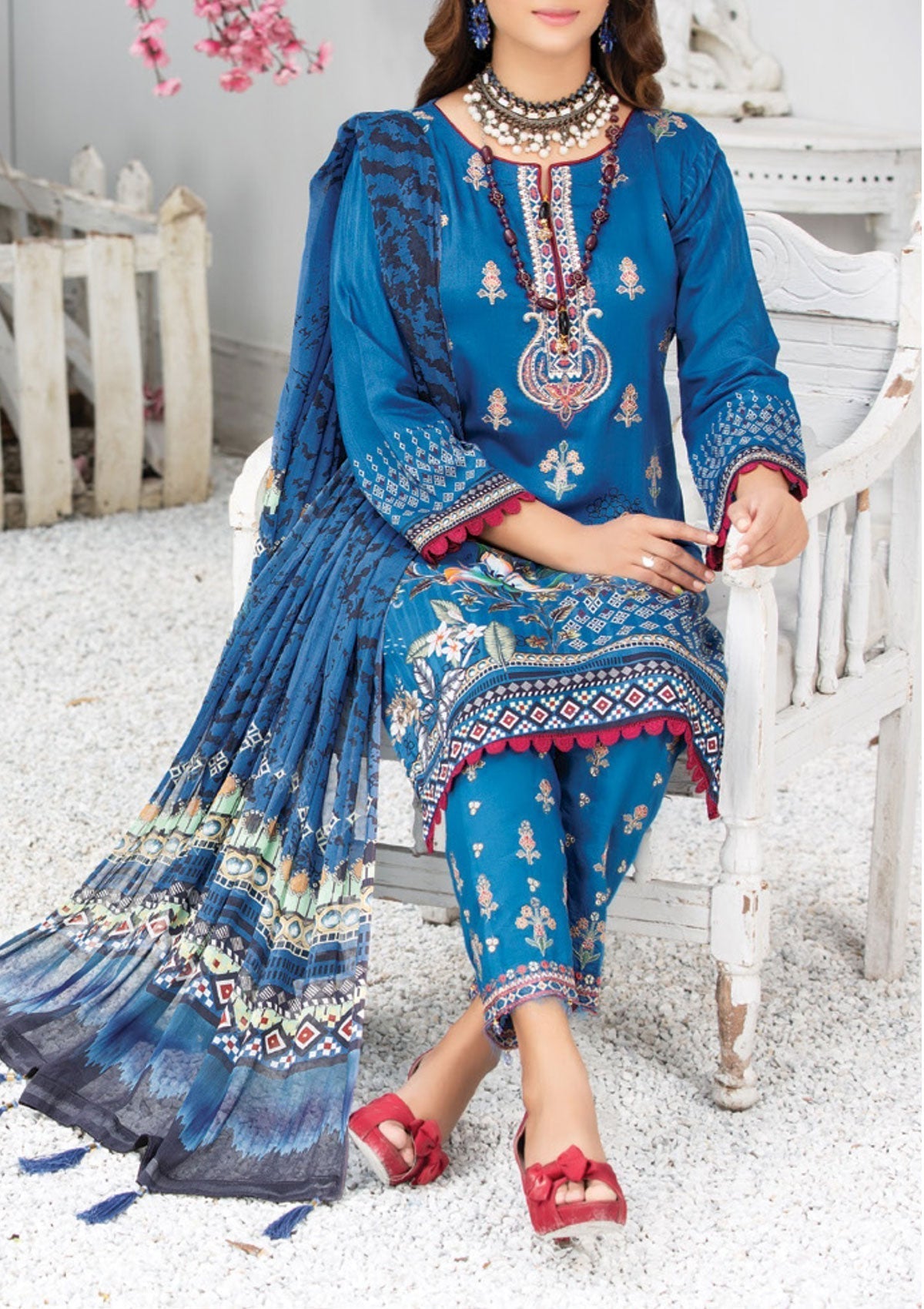 Winter Collection - Laiba - Exclusive Viscose - V64 - D#4 available at Saleem Fabrics Traditions