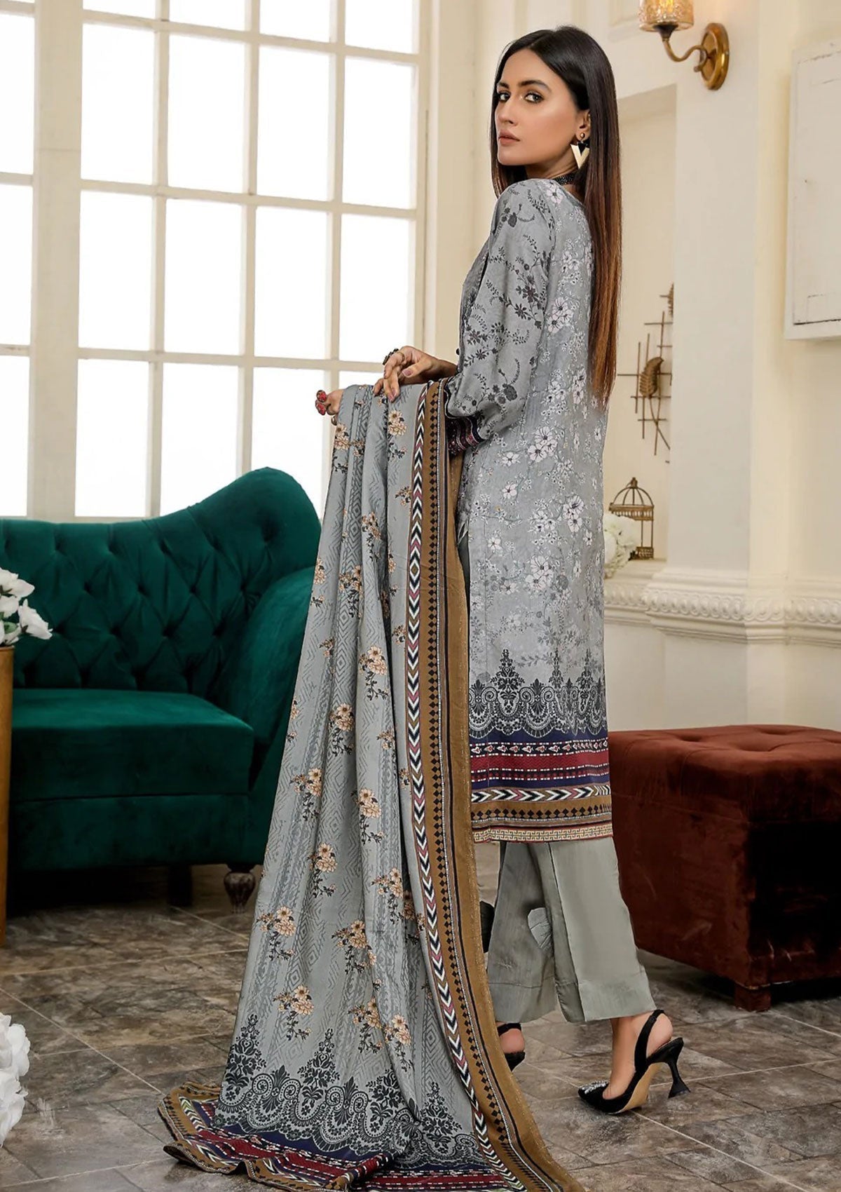 Winter Collection - Lala - Gul e Naz - D#002 available at Saleem Fabrics Traditions
