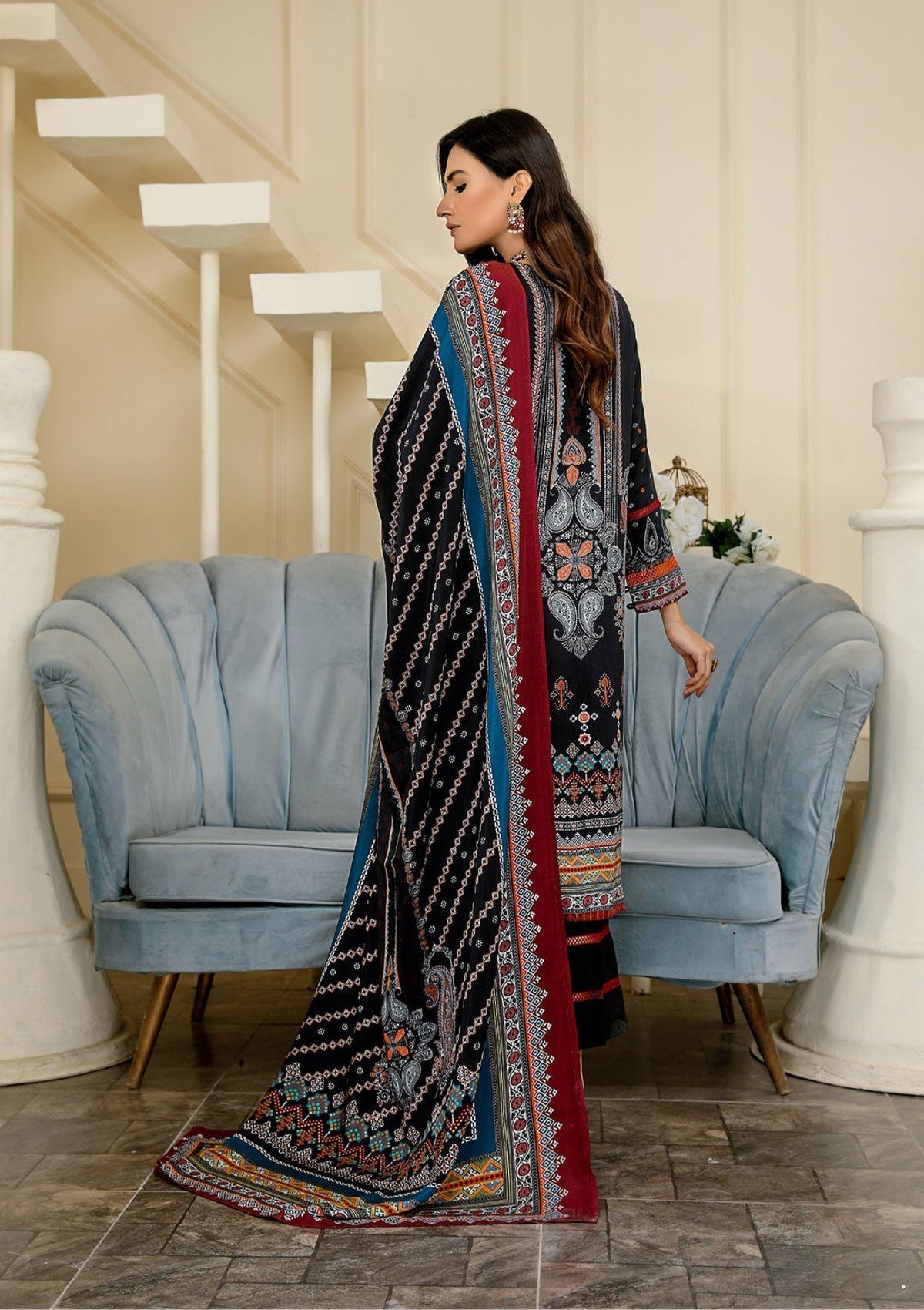 Winter Collection - Lala - Gul e Naz - D#008 available at Saleem Fabrics Traditions