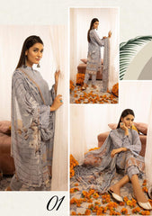 Winter Collection - Mahee's - Chikankari - Karandi - D#1 available at Saleem Fabrics Traditions