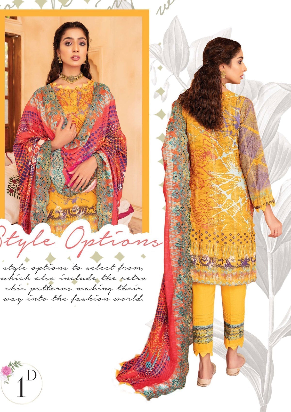 Winter Collection - Mahee's - Embroidered - Slub Staple - D#1 available at Saleem Fabrics Traditions