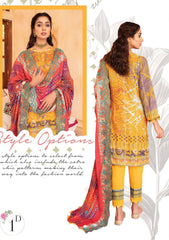 Winter Collection - Mahee's - Embroidered - Slub Staple - D#1 available at Saleem Fabrics Traditions