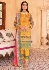 Winter Collection - Mahee's - Embroidered - Slub Staple - D#1 available at Saleem Fabrics Traditions