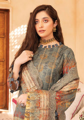 Winter Collection - Mahee's - Embroidered - Slub Staple - D#6 available at Saleem Fabrics Traditions