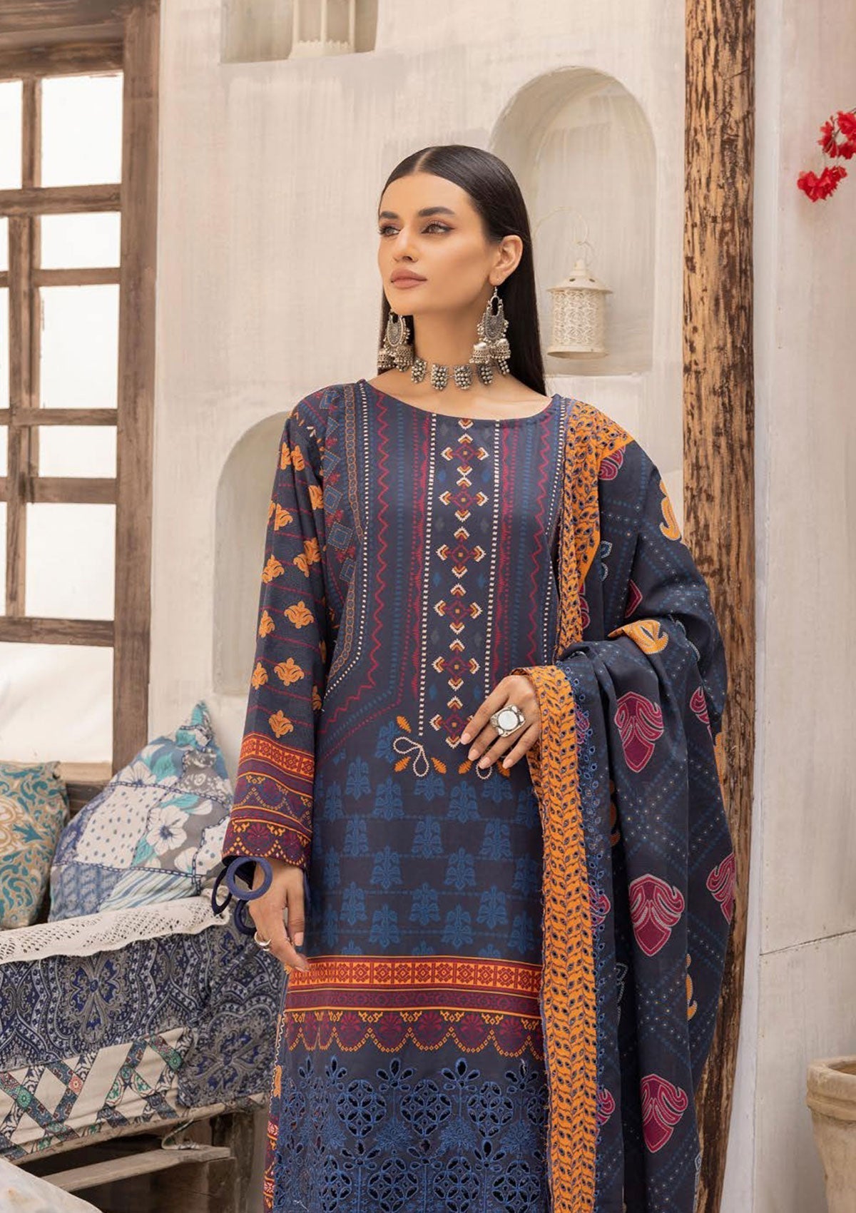 Winter Collection - Mahee's - Khaddar - MK#01 available at Saleem Fabrics Traditions