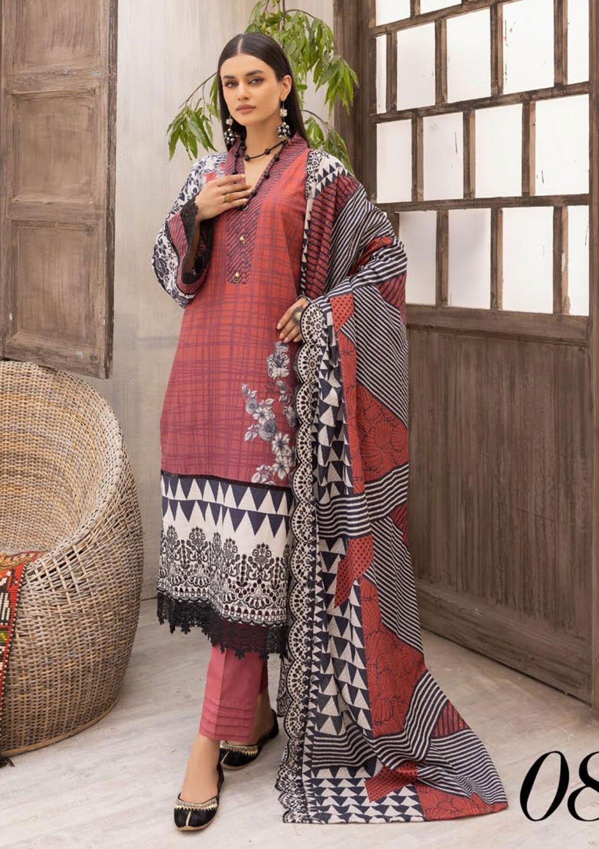 Winter Collection - Mahee's - Khaddar - MK#08 available at Saleem Fabrics Traditions