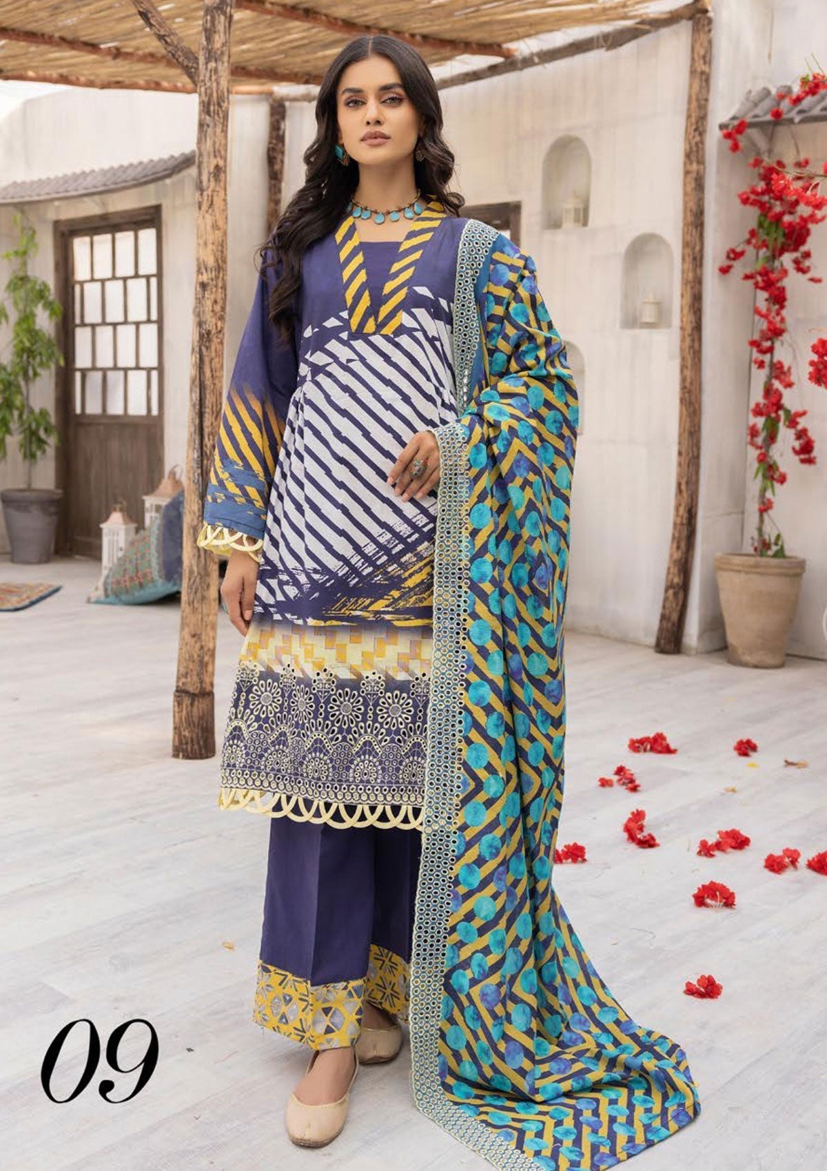 Winter Collection - Mahee's - Khaddar - MK#09 available at Saleem Fabrics Traditions