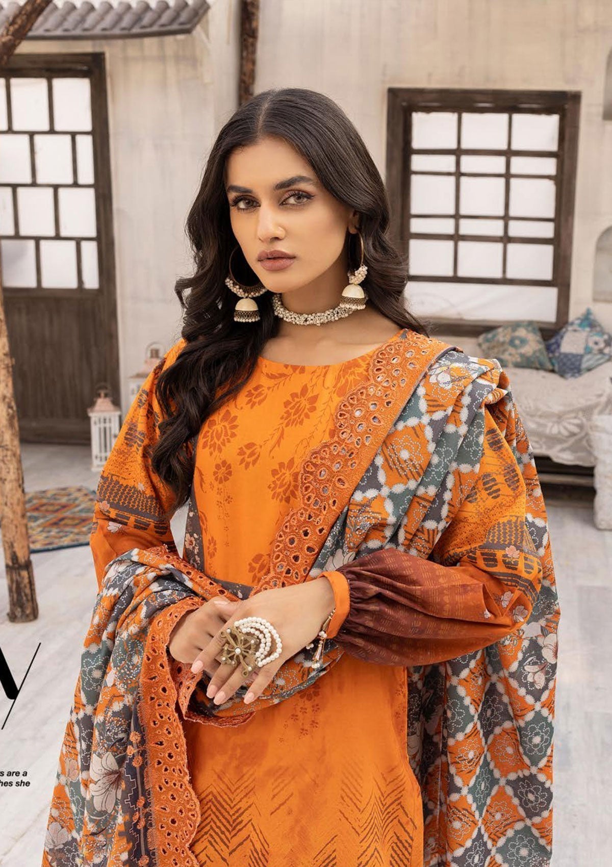 Winter Collection - Mahee's - Khaddar - MK#7 available at Saleem Fabrics Traditions