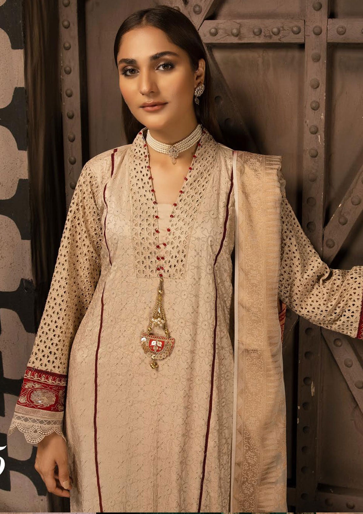 Winter Collection - Mahee's - Riaz Arts - Chikankari - MEC#05 available at Saleem Fabrics Traditions