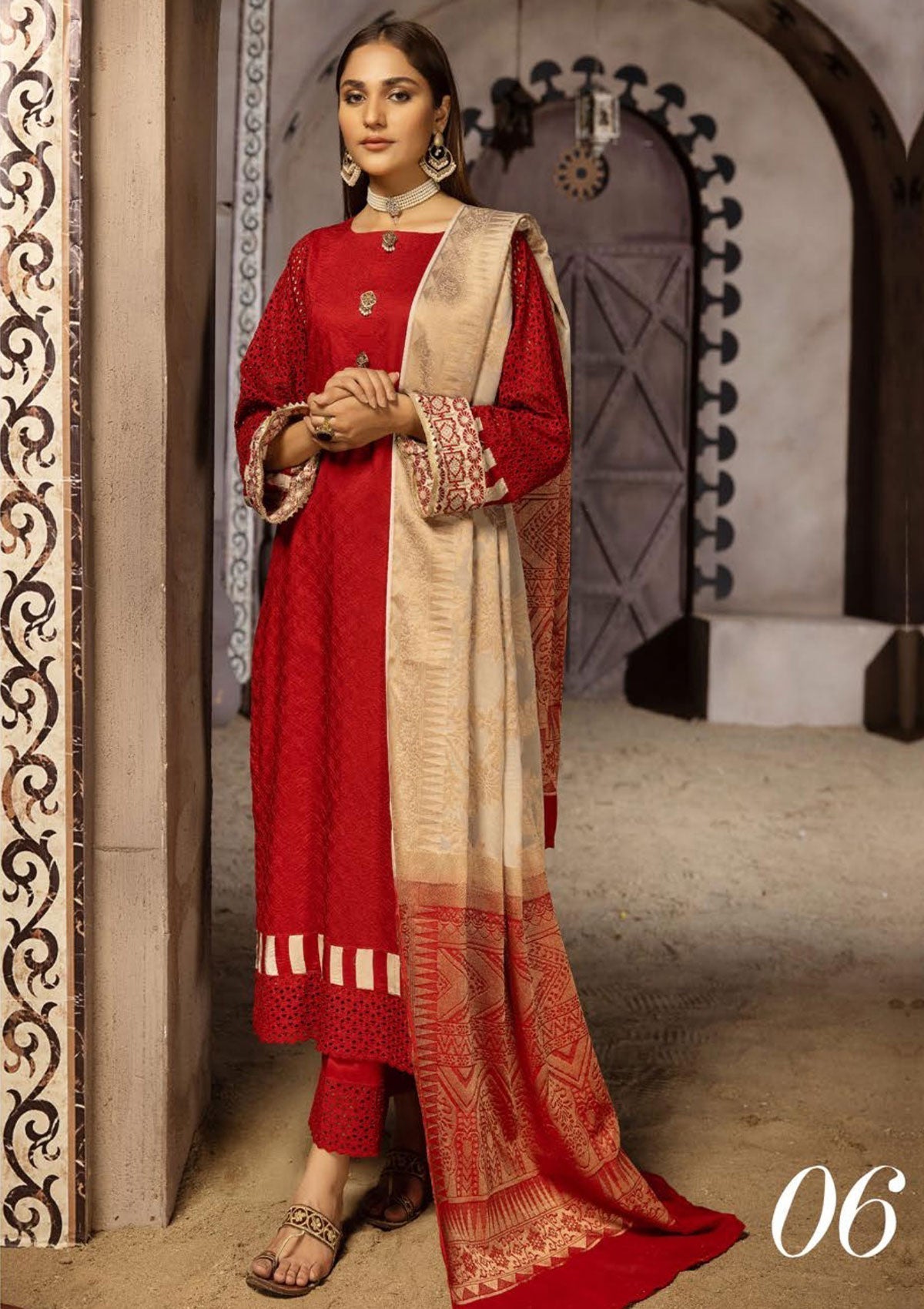 Winter Collection - Mahee's - Riaz Arts - Chikankari - MEC#06 available at Saleem Fabrics Traditions