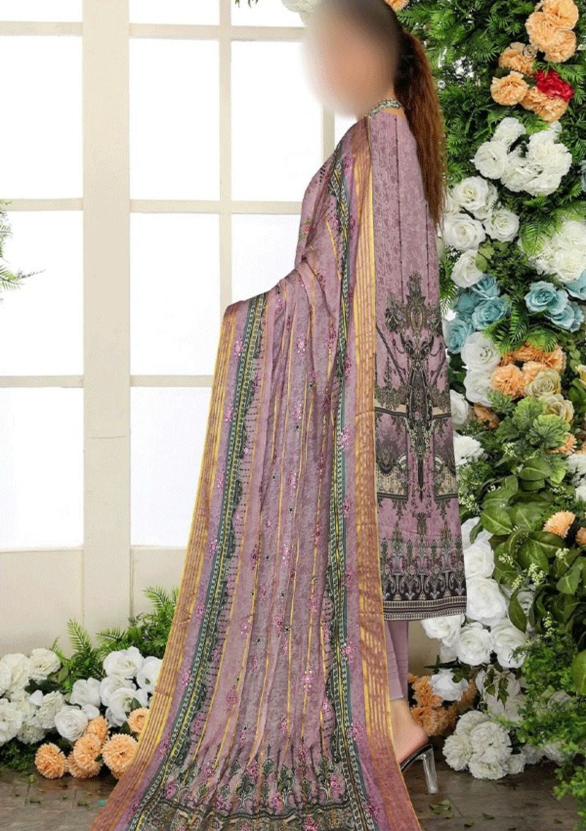 Winter Collection - Malva Grace - Viscose 22 - GR#1 available at Saleem Fabrics Traditions