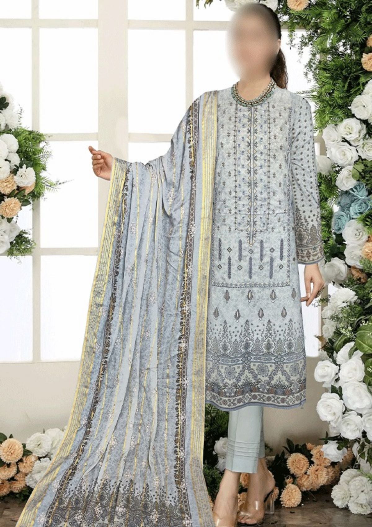 Winter Collection - Malva Grace - Viscose 22 - GR#2 available at Saleem Fabrics Traditions