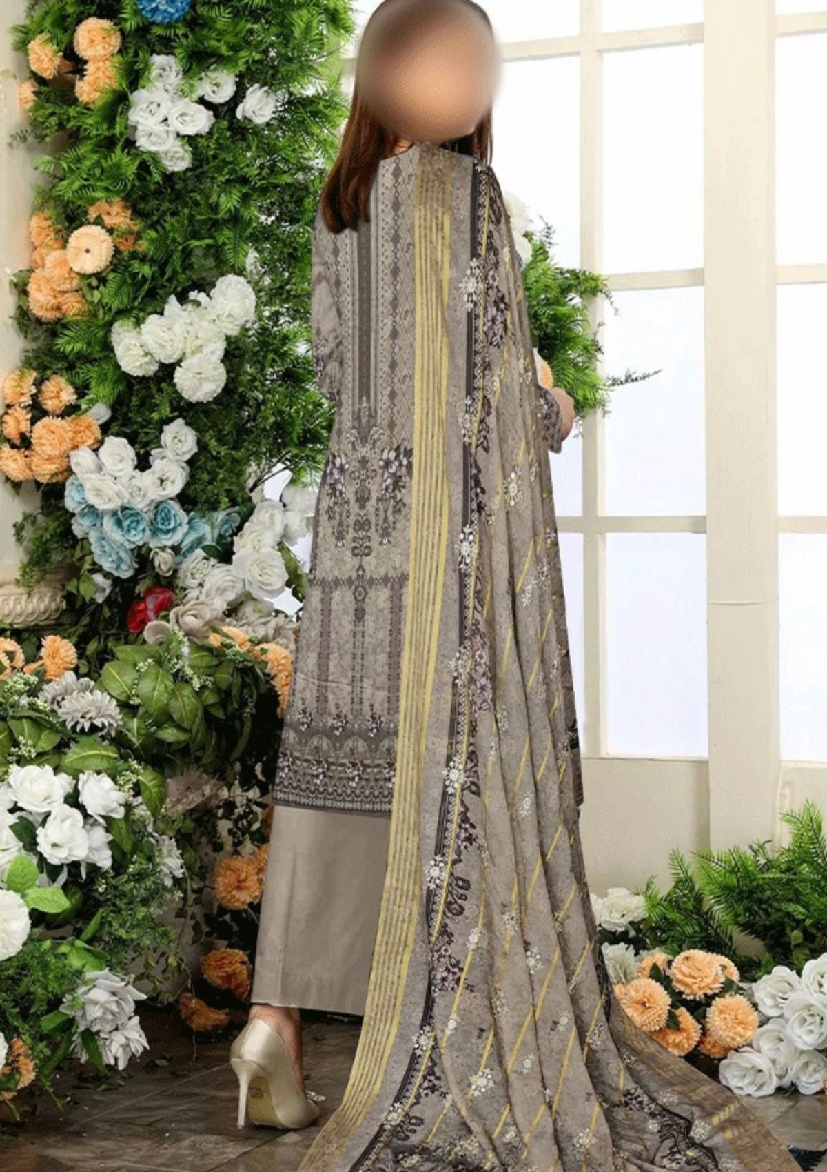 Winter Collection - Malva Grace - Viscose 22 - GR#8 available at Saleem Fabrics Traditions