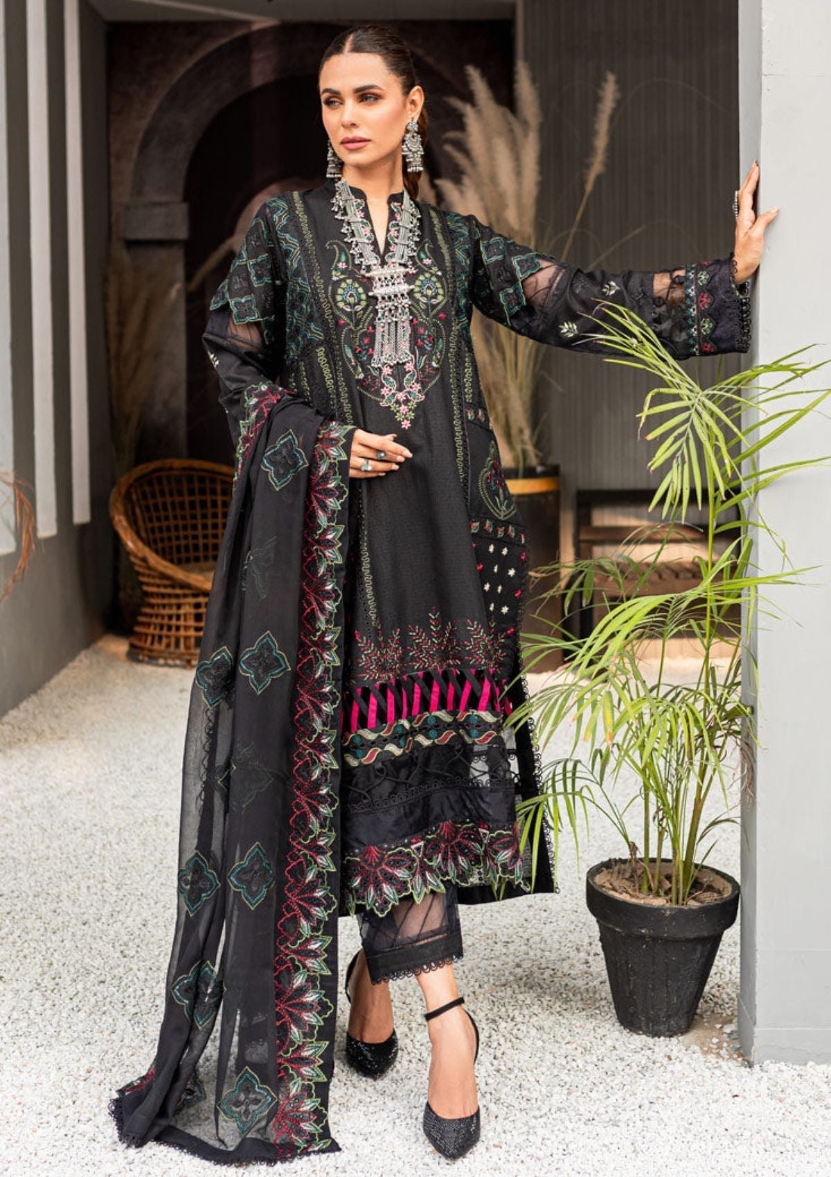 Winter Collection - Marjjan - Jaanam - Karandi - MRK#06 A available at Saleem Fabrics Traditions