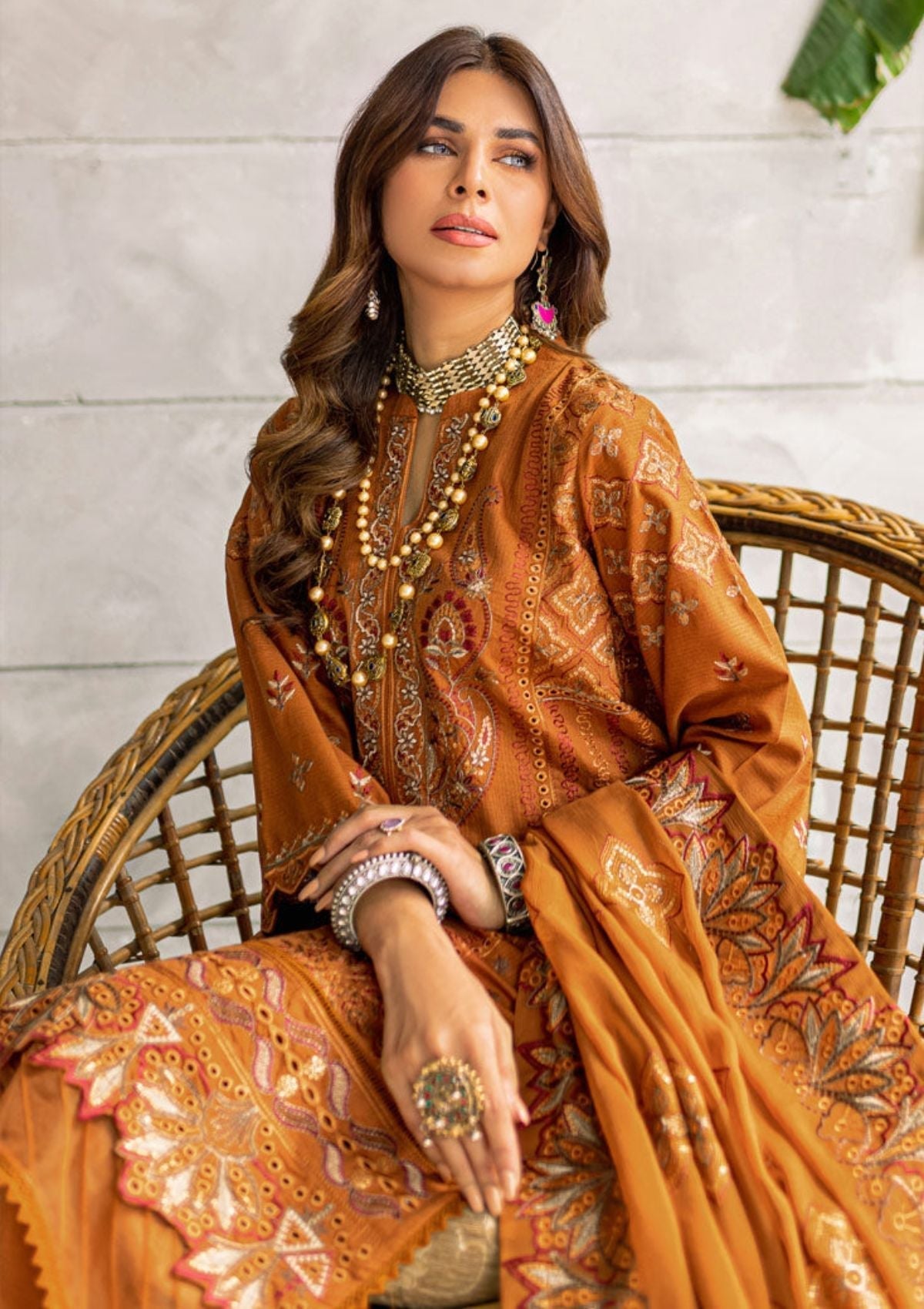 Winter Collection - Marjjan - Jaanam - Karandi - MRK#06 B available at Saleem Fabrics Traditions