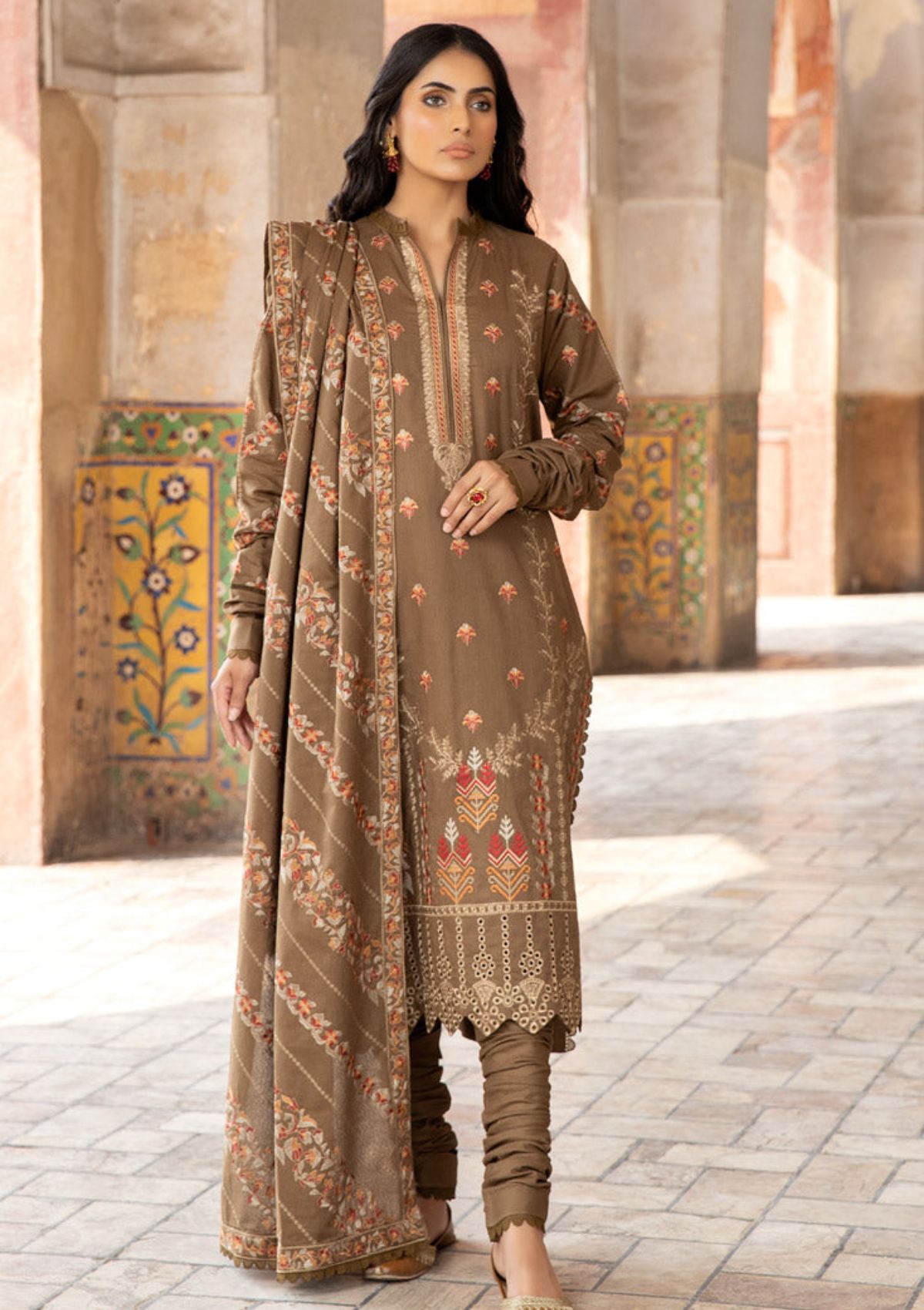Winter Collection - Marjjan - Karandi - SKC#25 B available at Saleem Fabrics Traditions