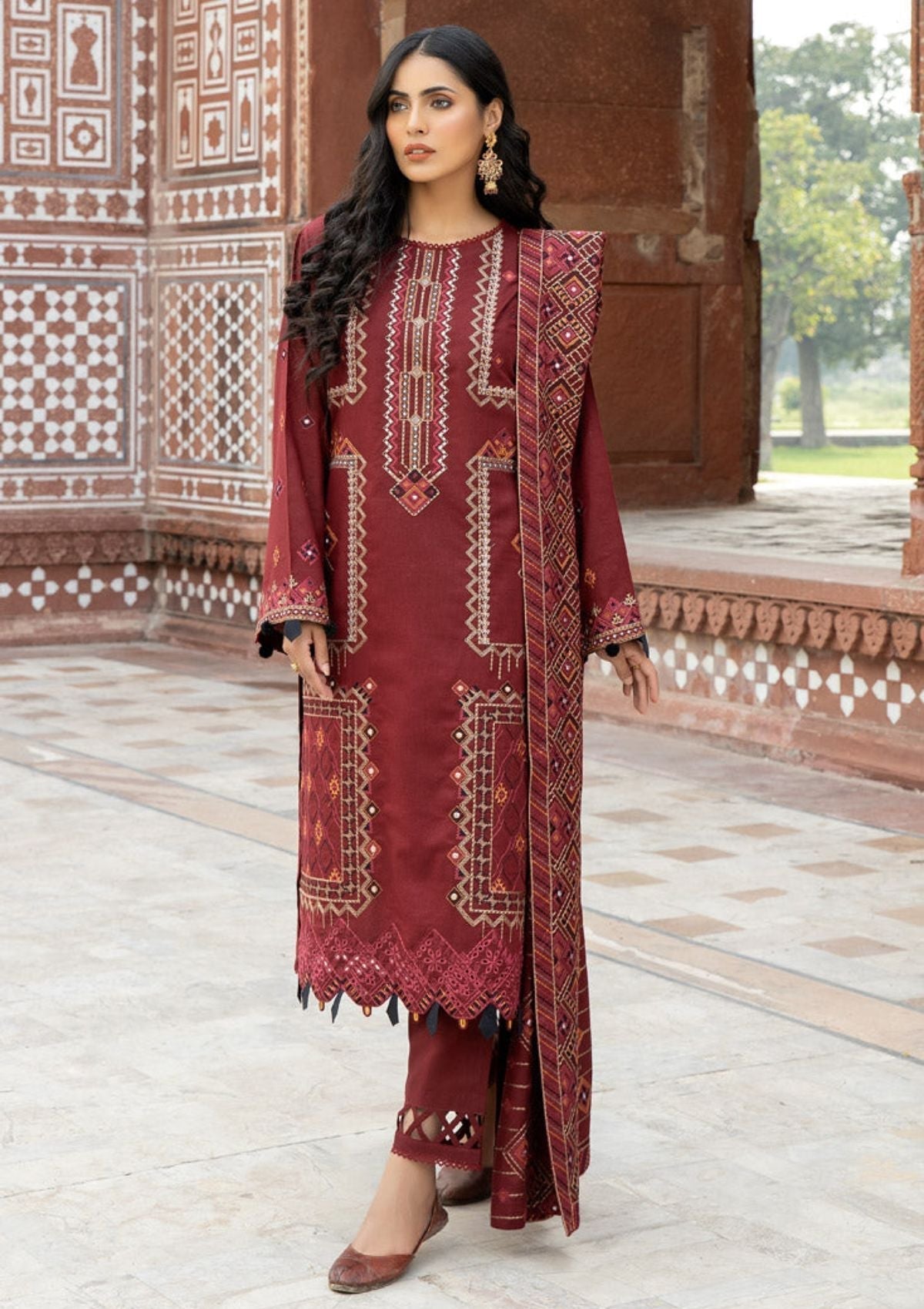 Winter Collection - Marjjan - Karandi - SKC#26 B available at Saleem Fabrics Traditions