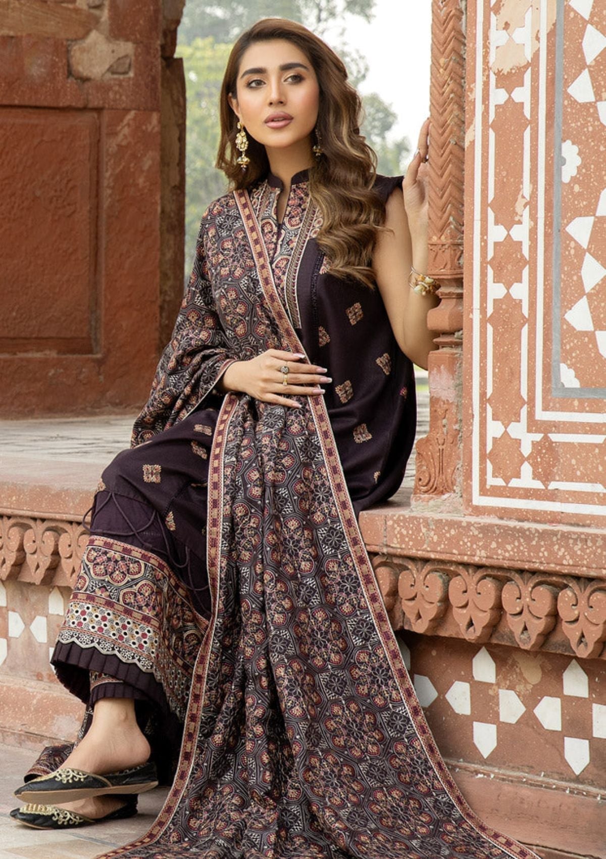 Winter Collection - Marjjan - Karandi - SKC#30 B available at Saleem Fabrics Traditions