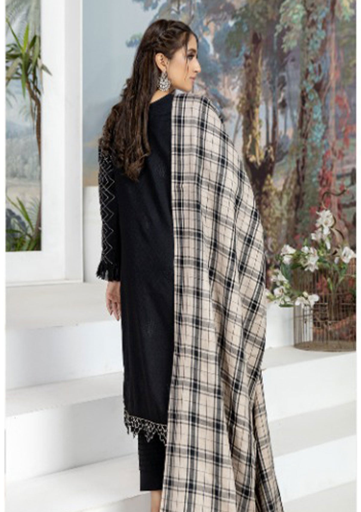 Winter Collection - Marjjan - MDS#31- BLACK available at Saleem Fabrics Traditions