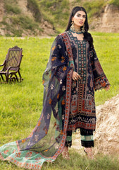 Winter Collection - Muscari - Cotton Satin - MSEC#100 available at Saleem Fabrics Traditions