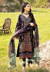 Winter Collection - Muscari - Cotton Satin - MSEC#100 available at Saleem Fabrics Traditions