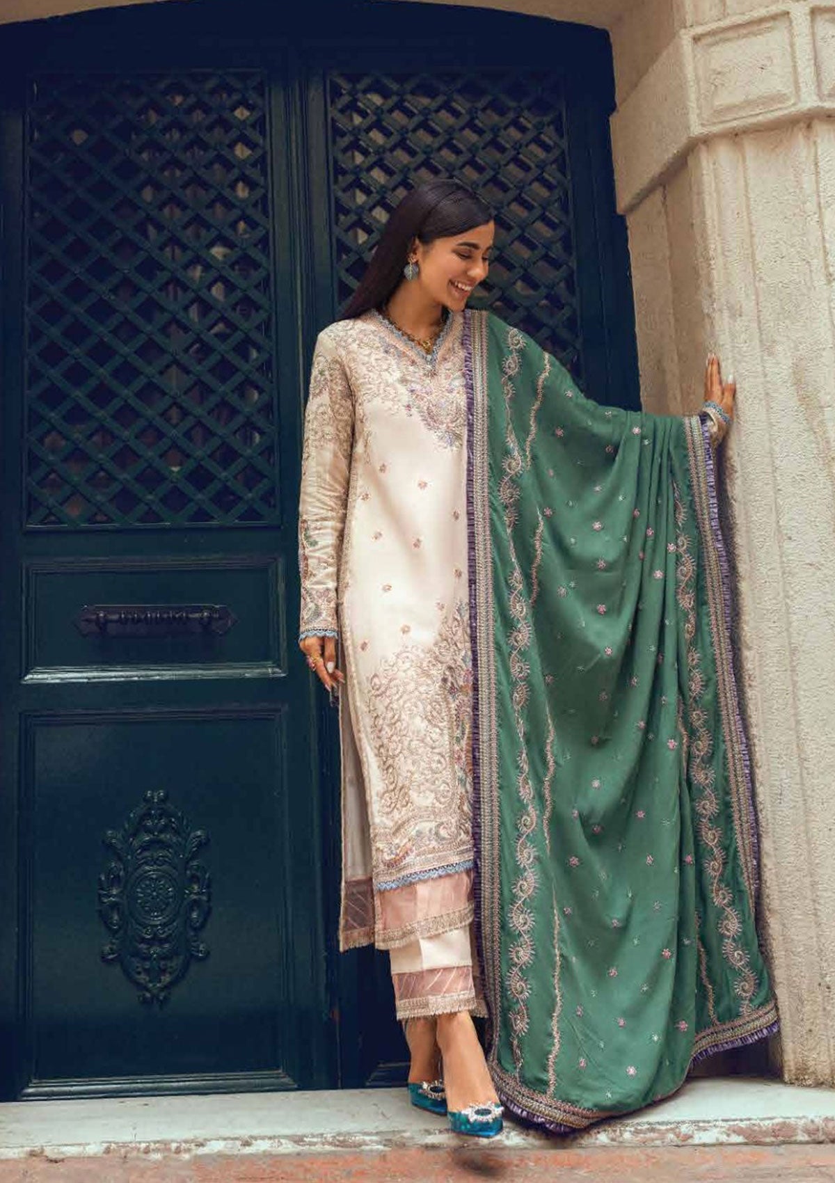 Winter Collection - Mushq - Broadway - Emel - MW#8 available at Saleem Fabrics Traditions