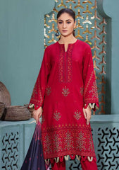 Winter Collection - Noor Jahan - Crimson - D#15 available at Saleem Fabrics Traditions