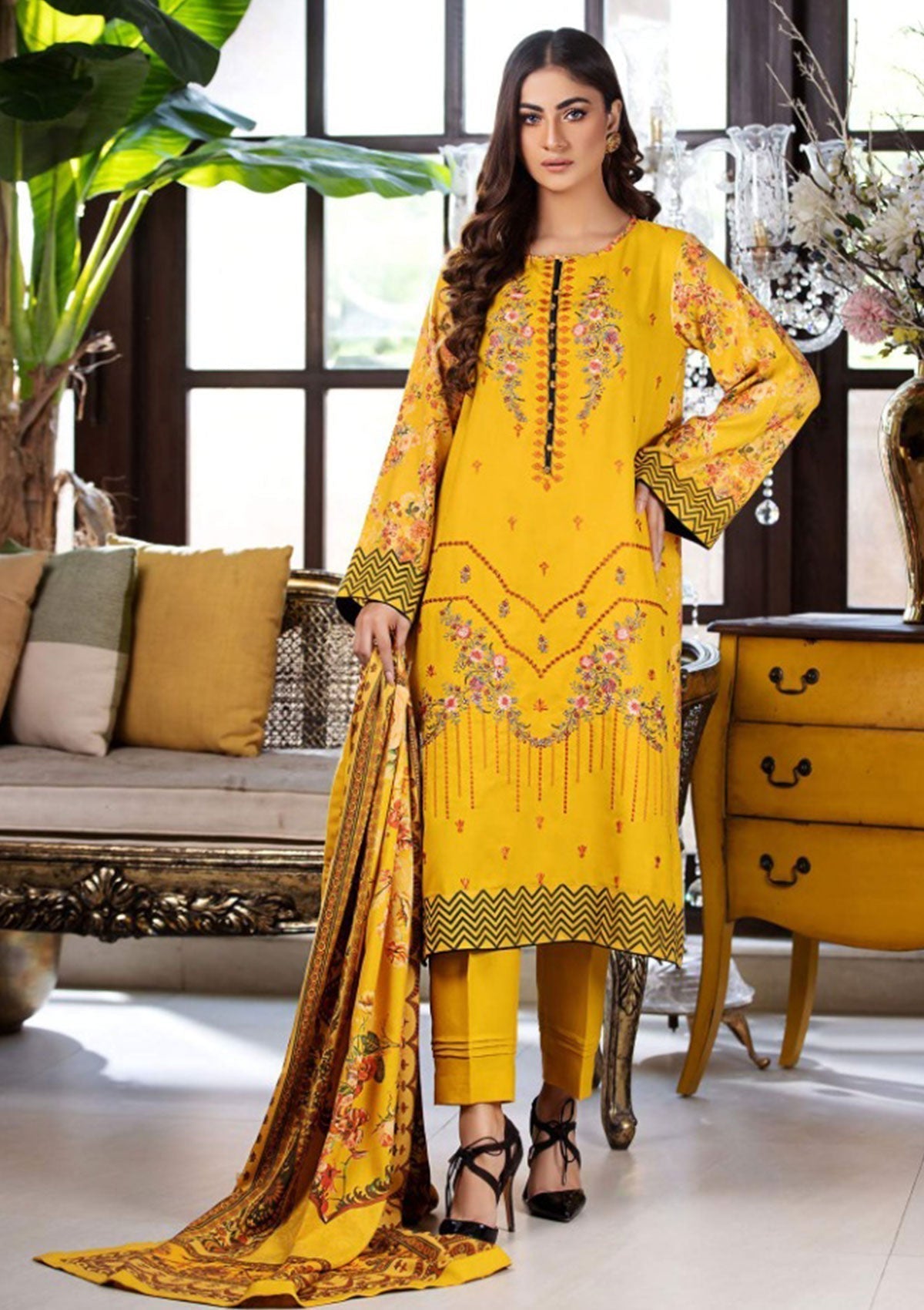 Winter Collection - Noor Jahan - Mina Hassan - D#2 available at Saleem Fabrics Traditions