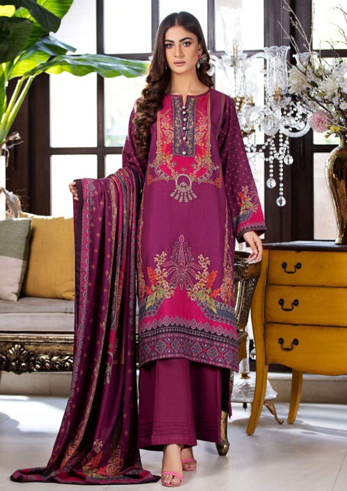 Winter Collection - Noor Jahan - Mina Hassan - D#3 available at Saleem Fabrics Traditions