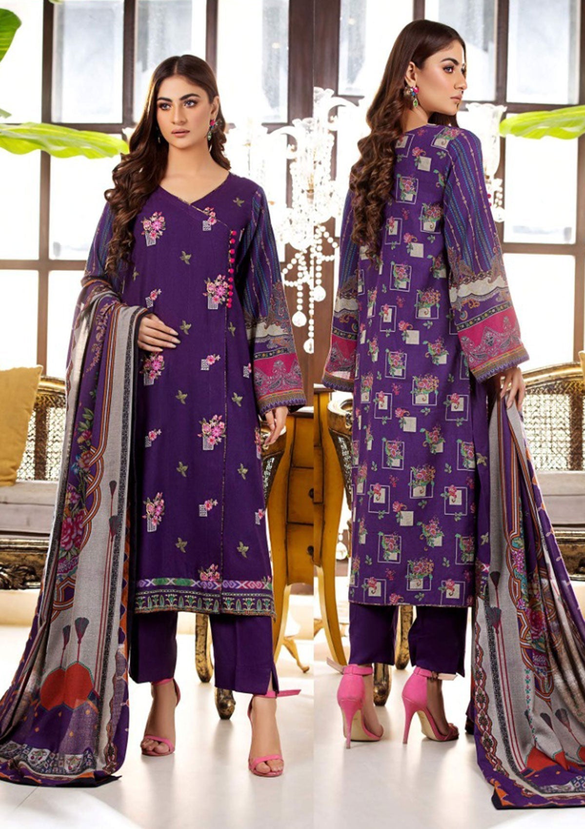 Winter Collection - Noor Jahan - Mina Hassan - D#8 available at Saleem Fabrics Traditions