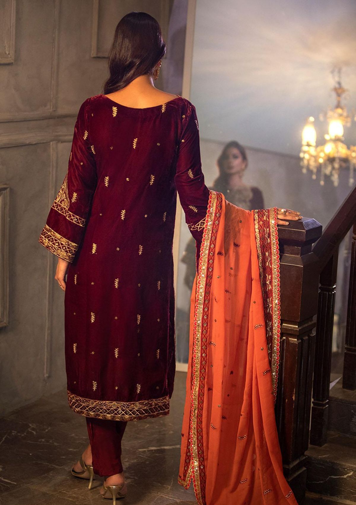 Winter Collection - Noorma Kaamal - Heer - Velvet - NKV#05 available at Saleem Fabrics Traditions