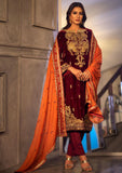 Winter Collection - Noorma Kaamal - Heer - Velvet - NKV#05 available at Saleem Fabrics Traditions