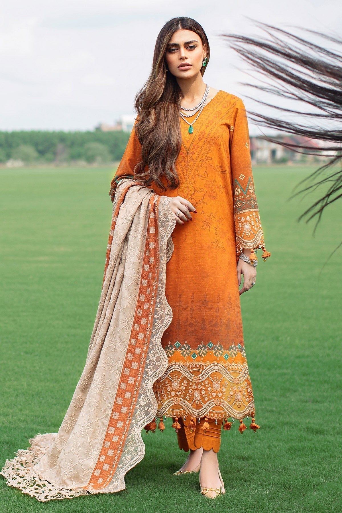 Winter Collection - Nureh - Exclusive Khaddar - NEW#01 available at Saleem Fabrics Traditions