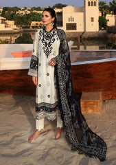 Winter Collection - Nureh - Gardenia - Linen - NSG#71 available at Saleem Fabrics Traditions