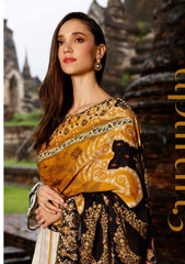 Winter Collection - Nureh - Gardenia - Slub Linen - NWG#80 available at Saleem Fabrics Traditions