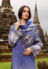 Winter Collection - Nureh - Gardenia - Slub Linen - NWG#81 available at Saleem Fabrics Traditions