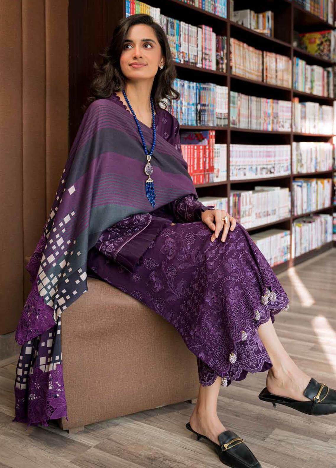 Winter Collection - Nureh - Girlglam - Chiikankari - NU2#77 available at Saleem Fabrics Traditions